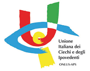 Immagine grafica del Logo unione italiana ciechi su fondo bianco